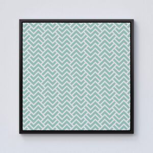 Warren Reed - Designer Green Geometric Pattern Framed Canvas in Black Size: W16" x H16" Black W16" x H16" Warren Reed - Designer Green Geometric Pattern Framed Canvas in Black Size: W16" x H16" Black W16" x H16"