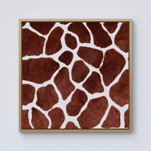 Warren Reed - Designer Giraffe Spots Print Framed Canvas in Light Brown Size: W30" x H30" Light Brown W30" x H30" Warren Reed - Designer Giraffe Spots Print Framed Canvas in Light Brown Size: W30" x H30" Light Brown W30" x H30"