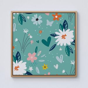 Warren Reed - Designer Garden Summer Flowers Framed Canvas in Light Brown Size: W16" x H16" Light Brown W16" x H16" Warren Reed - Designer Garden Summer Flowers Framed Canvas in Light Brown Size: W16" x H16" Light Brown W16" x H16"