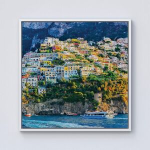 Warren Reed - Designer Positano, Amalfi Coast Framed Canvas in Off-White Size: w10 inch x h10 inch Off-White w10 inch x h10 inch Warren Reed - Designer Positano, Amalfi Coast Framed Canvas in Off-White Size: w10 inch x h10 inch Off-White w10 inch x h10 inch