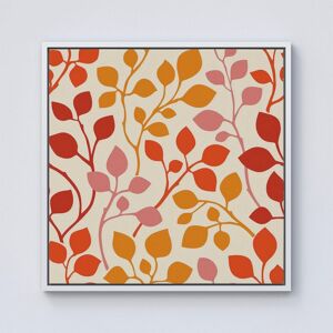 Warren Reed - Designer Colorful Autumn Leaves Framed Canvas in Off-White Size: W16" x H16" Off-White W16" x H16" Warren Reed - Designer Colorful Autumn Leaves Framed Canvas in Off-White Size: W16" x H16" Off-White W16" x H16"