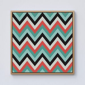 Warren Reed - Designer Geometric Colored Chevron Pattern Framed Canvas in Light Brown Size: w40 inch x h40 inch Light Brown w40 inch x h40 inch Warren Reed - Designer Geometric Colored Chevron Pattern Framed Canvas in Light Brown Size: w40 inch x h40 inch Light Brown w40 inch x h40 inch