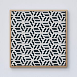Warren Reed - Designer Geometric Monochrome Hexagonal Pattern Framed Canvas in Light Brown Size: W16" x H16" Light Brown W16" x H16" Warren Reed - Designer Geometric Monochrome Hexagonal Pattern Framed Canvas in Light Brown Size: W16" x H16" Light Brown W16" x H16"