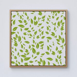 Warren Reed - Designer Green Leaves Framed Canvas in Light Brown Size: w10 inch x h10 inch Light Brown w10 inch x h10 inch Warren Reed - Designer Green Leaves Framed Canvas in Light Brown Size: w10 inch x h10 inch Light Brown w10 inch x h10 inch