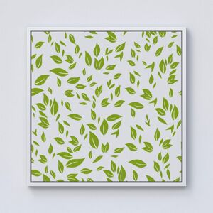 Warren Reed - Designer Green Leaves Framed Canvas in Off-White Size: w40 inch x h40 inch Off-White w40 inch x h40 inch Warren Reed - Designer Green Leaves Framed Canvas in Off-White Size: w40 inch x h40 inch Off-White w40 inch x h40 inch