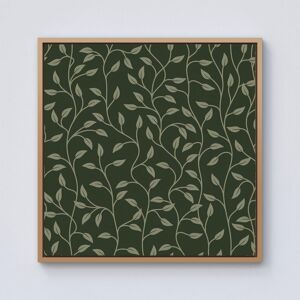 Warren Reed - Designer Green Shrub With Leaves Framed Canvas in Light Brown Size: W16" x H16" Light Brown W16" x H16" Warren Reed - Designer Green Shrub With Leaves Framed Canvas in Light Brown Size: W16" x H16" Light Brown W16" x H16"