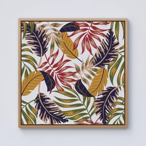 Warren Reed - Designer Hawaiian Style Jungle Leaves Framed Canvas in Light Brown Size: w40 inch x h40 inch Light Brown w40 inch x h40 inch Warren Reed - Designer Hawaiian Style Jungle Leaves Framed Canvas in Light Brown Size: w40 inch x h40 inch Light Brown w40 inch x h40 inch