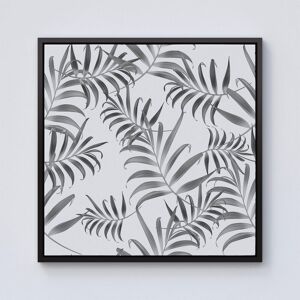 Warren Reed - Designer Hawaiian Style Palm Leaves Framed Canvas in Black Size: w10 inch x h10 inch Black w10 inch x h10 inch Warren Reed - Designer Hawaiian Style Palm Leaves Framed Canvas in Black Size: w10 inch x h10 inch Black w10 inch x h10 inch