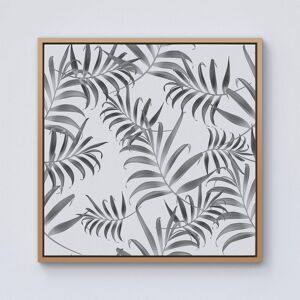 Warren Reed - Designer Hawaiian Style Palm Leaves Framed Canvas in Light Brown Size: W16" x H16" Light Brown W16" x H16" Warren Reed - Designer Hawaiian Style Palm Leaves Framed Canvas in Light Brown Size: W16" x H16" Light Brown W16" x H16"