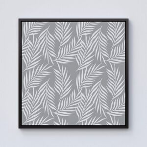 Warren Reed - Designer Palm Tree Leaves Framed Canvas in Black Size: w10 inch x h10 inch Black w10 inch x h10 inch Warren Reed - Designer Palm Tree Leaves Framed Canvas in Black Size: w10 inch x h10 inch Black w10 inch x h10 inch