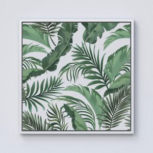 Warren Reed - Designer Trendy Tropical Leaves Framed Canvas in Off-White Size: w10 inch x h10 inch Off-White w10 inch x h10 inch Warren Reed - Designer Trendy Tropical Leaves Framed Canvas in Off-White Size: w10 inch x h10 inch Off-White w10 inch x h10 inch