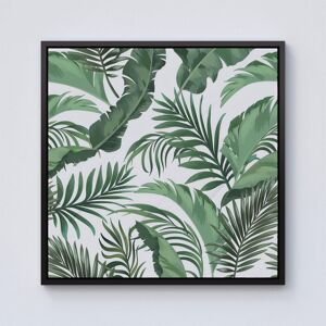 Warren Reed - Designer Trendy Tropical Leaves Framed Canvas in Black Size: w10 inch x h10 inch Black w10 inch x h10 inch Warren Reed - Designer Trendy Tropical Leaves Framed Canvas in Black Size: w10 inch x h10 inch Black w10 inch x h10 inch