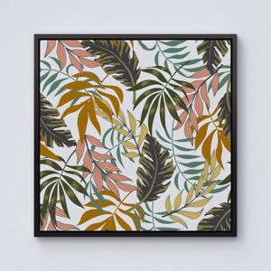 Warren Reed - Designer Tropical Leaves Framed Canvas in Black Size: w10 inch x h10 inch Black w10 inch x h10 inch Warren Reed - Designer Tropical Leaves Framed Canvas in Black Size: w10 inch x h10 inch Black w10 inch x h10 inch