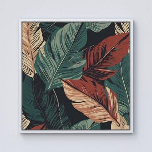 Warren Reed - Designer Autumn Colour Leaves Framed Canvas in Off-White Size: W30" x H30" Off-White W30" x H30" Warren Reed - Designer Autumn Colour Leaves Framed Canvas in Off-White Size: W30" x H30" Off-White W30" x H30"