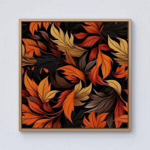 Warren Reed - Designer Autumn Leaves Design Framed Canvas in Light Brown Size: w40 inch x h40 inch Light Brown w40 inch x h40 inch Warren Reed - Designer Autumn Leaves Design Framed Canvas in Light Brown Size: w40 inch x h40 inch Light Brown w40 inch x h40 inch
