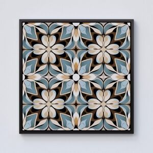 Warren Reed - Designer Beige & Brown Abstract Pattern Framed Canvas in Black Size: W30" x H30" Black W30" x H30" Warren Reed - Designer Beige & Brown Abstract Pattern Framed Canvas in Black Size: W30" x H30" Black W30" x H30"