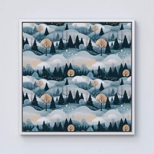 Warren Reed - Designer Dreamy Snowy Christmas Scene Framed Canvas in Off-White Size: w10 inch x h10 inch Off-White w10 inch x h10 inch Warren Reed - Designer Dreamy Snowy Christmas Scene Framed Canvas in Off-White Size: w10 inch x h10 inch Off-White w10 inch x h10 inch