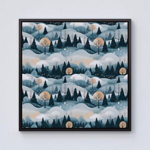 Warren Reed - Designer Dreamy Snowy Christmas Scene Framed Canvas in Black Size: W16" x H16" Black W16" x H16" Warren Reed - Designer Dreamy Snowy Christmas Scene Framed Canvas in Black Size: W16" x H16" Black W16" x H16"