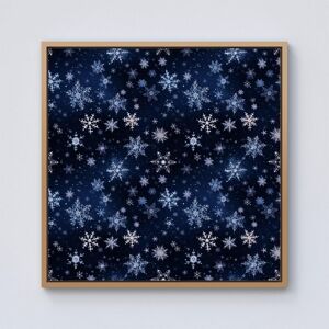 Warren Reed - Designer Dreamy & Magical Snowflake Framed Canvas in Light Brown Size: w40 inch x h40 inch Light Brown w40 inch x h40 inch Warren Reed - Designer Dreamy & Magical Snowflake Framed Canvas in Light Brown Size: w40 inch x h40 inch Light Brown w40 inch x h40 inch