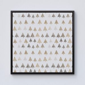 Warren Reed - Designer Geometric Christmas Tree Pattern Framed Canvas in Black Size: W16" x H16" Black W16" x H16" Warren Reed - Designer Geometric Christmas Tree Pattern Framed Canvas in Black Size: W16" x H16" Black W16" x H16"