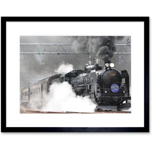 Artery8 Wall Art Print Old Steam Train Engine Framed in Black Size: W7" x H9" Black W7" x H9" Artery8 Wall Art Print Old Steam Train Engine Framed in Black Size: W7" x H9" Black W7" x H9"