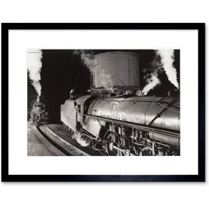 Artery8 Wall Art Print Old Steam Train Engines Virginia USA Framed in Black Size: W7" x H9" Black W7" x H9" Artery8 Wall Art Print Old Steam Train Engines Virginia USA Framed in Black Size: W7" x H9" Black W7" x H9"