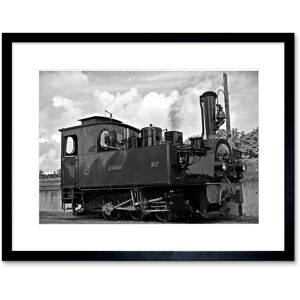 Artery8 Wall Art Print Hermann Steam Train Engine Framed in Black Size: W7" x H9" Black W7" x H9" Artery8 Wall Art Print Hermann Steam Train Engine Framed in Black Size: W7" x H9" Black W7" x H9"