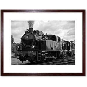 Artery8 Wall Art Print Steam Train Engine Framed in Brown Size: W7" x H9" Brown W7" x H9" Artery8 Wall Art Print Steam Train Engine Framed in Brown Size: W7" x H9" Brown W7" x H9"