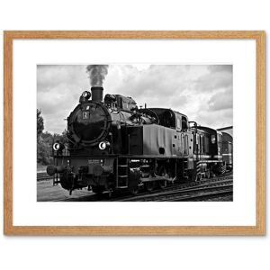 Artery8 Wall Art Print Steam Train Engine Framed in Beige Size: W7" x H9" Beige W7" x H9" Artery8 Wall Art Print Steam Train Engine Framed in Beige Size: W7" x H9" Beige W7" x H9"