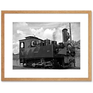 Artery8 Wall Art Print Hermann Steam Train Engine Framed in Beige Size: W7" x H9" Beige W7" x H9" Artery8 Wall Art Print Hermann Steam Train Engine Framed in Beige Size: W7" x H9" Beige W7" x H9"