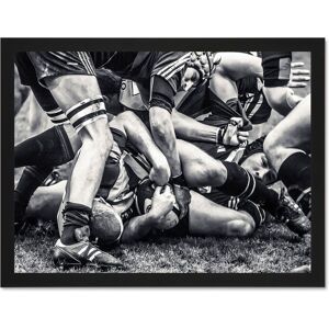Artery8 Wall Art Print Sport Rugby Football Close Up Scrum Players Ball Game Large Framed Wall Décor Art in Light Oak Size: W18" x H24" Light Oak W18" x H24" Artery8 Wall Art Print Sport Rugby Football Close Up Scrum Players Ball Game Large Framed Wall Décor Art in Light Oak Size: W18" x H24" Light Oak W18" x H24"