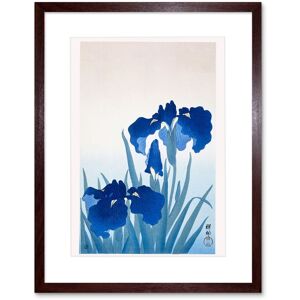 Artery8 Wall Art Print Iris Flowers Ohara Koson Art Framed 9x7 inch in Brown Size: W7" x H9" Brown W7" x H9" Artery8 Wall Art Print Iris Flowers Ohara Koson Art Framed 9x7 inch in Brown Size: W7" x H9" Brown W7" x H9"