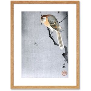 Artery8 Wall Art Print Buffalo Shrike Spider Ohara Koson Art Framed 9x7 inch in Beige Size: W7" x H9" Beige W7" x H9" Artery8 Wall Art Print Buffalo Shrike Spider Ohara Koson Art Framed 9x7 inch in Beige Size: W7" x H9" Beige W7" x H9"