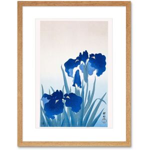 Artery8 Wall Art Print Iris Flowers Ohara Koson Art Framed 9x7 inch in Beige Size: W7" x H9" Beige W7" x H9" Artery8 Wall Art Print Iris Flowers Ohara Koson Art Framed 9x7 inch in Beige Size: W7" x H9" Beige W7" x H9"