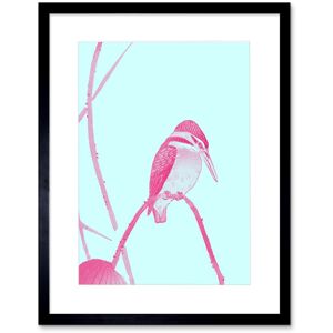 Artery8 Wall Art Print Ohara Koson Lotus Kingfisher Art Black Framed 9x7 inch Size: W7" x H9" Black W7" x H9" Artery8 Wall Art Print Ohara Koson Lotus Kingfisher Art Black Framed 9x7 inch Size: W7" x H9" Black W7" x H9"