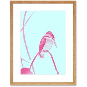 Artery8 Wall Art Print Ohara Koson Lotus Kingfisher Art Black Framed 9x7 inch in Beige Size: W7" x H9" Beige W7" x H9" Artery8 Wall Art Print Ohara Koson Lotus Kingfisher Art Black Framed 9x7 inch in Beige Size: W7" x H9" Beige W7" x H9"