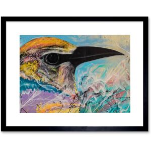 Artery8 Wall Art Print Bird Colorful Graffiti Painting Sketch Art Black Framed 9x7 inch Size: W7" x H9" Black W7" x H9" Artery8 Wall Art Print Bird Colorful Graffiti Painting Sketch Art Black Framed 9x7 inch Size: W7" x H9" Black W7" x H9"