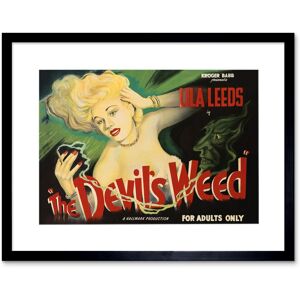 Artery8 Wall Art Print The Devils Weed Reefer Poster Art Black Framed 9x7 inch Size: W7" x H9" Black W7" x H9" Artery8 Wall Art Print The Devils Weed Reefer Poster Art Black Framed 9x7 inch Size: W7" x H9" Black W7" x H9"