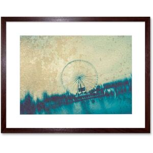 Artery8 Wall Art Print Paris Abstract Graffiti Black Framed 9x7 inch in Brown Size: W7" x H9" Brown W7" x H9" Artery8 Wall Art Print Paris Abstract Graffiti Black Framed 9x7 inch in Brown Size: W7" x H9" Brown W7" x H9"
