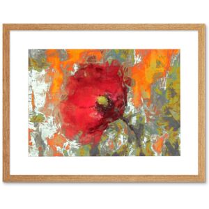 Artery8 Wall Art Print Abstract Graffiti Poppy Painting Art Black Framed 9x7 inch in Beige Size: W7" x H9" Beige W7" x H9" Artery8 Wall Art Print Abstract Graffiti Poppy Painting Art Black Framed 9x7 inch in Beige Size: W7" x H9" Beige W7" x H9"