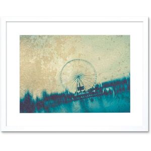 Artery8 Wall Art Print Paris Abstract Graffiti Black Framed 9x7 inch in White Size: W7" x H9" White W7" x H9" Artery8 Wall Art Print Paris Abstract Graffiti Black Framed 9x7 inch in White Size: W7" x H9" White W7" x H9"