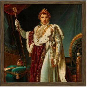 Artery8 Wall Art Print Gerard Portrait Emperor Napoleon I Bonaparte Square Framed Picture 16X16 Inch in Brown Size: W16" x H16" Brown W16" x H16" Artery8 Wall Art Print Gerard Portrait Emperor Napoleon I Bonaparte Square Framed Picture 16X16 Inch in Brown Size: W16" x H16" Brown W16" x H16"
