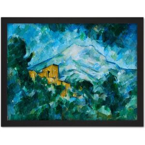Artery8 Wall Art Print Paul Cezanne Mont Sainte Victoire & Chateau Noir Large Framed Wall Décor Art in Brown Size: W18" x H24" Brown W18" x H24" Artery8 Wall Art Print Paul Cezanne Mont Sainte Victoire & Chateau Noir Large Framed Wall Décor Art in Brown Size: W18" x H24" Brown W18" x H24"