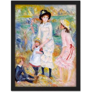 Artery8 Wall Art Print Renoir Children On The Seashore Guernsey Large Framed Wall Décor Art in Brown Size: W18" x H24" Brown W18" x H24" Artery8 Wall Art Print Renoir Children On The Seashore Guernsey Large Framed Wall Décor Art in Brown Size: W18" x H24" Brown W18" x H24"