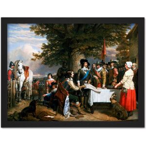 Artery8 Wall Art Print Landseer Eve Battle Edge Hill Civil War Painting Large Framed Wall Décor Art in Black Size: W18" x H24" Black W18" x H24" Artery8 Wall Art Print Landseer Eve Battle Edge Hill Civil War Painting Large Framed Wall Décor Art in Black Size: W18" x H24" Black W18" x H24"