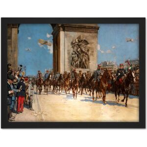 Artery8 Wall Art Print Flameng Victory Parade Arc Triomphe WWI War Painting Large Framed Wall Décor Art in White Size: W18" x H24" White W18" x H24" Artery8 Wall Art Print Flameng Victory Parade Arc Triomphe WWI War Painting Large Framed Wall Décor Art in White Size: W18" x H24" White W18" x H24"