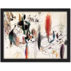 Artery8 Wall Art Print Gorky Arshile Composition II Expressionist Painting Large Framed Wall Décor Art in Light Oak Size: W18" x H24" Light Oak W18" x H24" Artery8 Wall Art Print Gorky Arshile Composition II Expressionist Painting Large Framed Wall Décor Art in Light Oak Size: W18" x H24" Light Oak W18" x H24"