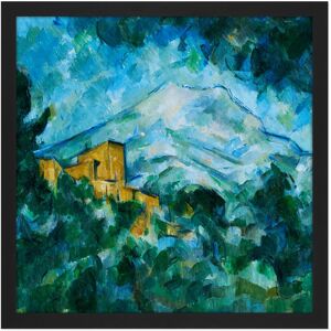 Artery8 Wall Art Print Paul Cezanne Mont Sainte Victoire & Chateau Noir Square Framed Picture 16X16 Inch in Black Size: W16" x H16" Black W16" x H16" Artery8 Wall Art Print Paul Cezanne Mont Sainte Victoire & Chateau Noir Square Framed Picture 16X16 Inch in Black Size: W16" x H16" Black W16" x H16"