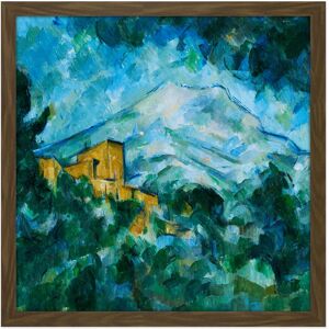 Artery8 Wall Art Print Paul Cezanne Mont Sainte Victoire & Chateau Noir Square Framed Picture 16X16 Inch in Brown Size: W16" x H16" Brown W16" x H16" Artery8 Wall Art Print Paul Cezanne Mont Sainte Victoire & Chateau Noir Square Framed Picture 16X16 Inch in Brown Size: W16" x H16" Brown W16" x H16"