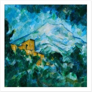 Artery8 Wall Art Print Paul Cezanne Mont Sainte Victoire & Chateau Noir Square Framed Picture 16X16 Inch in White Size: W16" x H16" White W16" x H16" Artery8 Wall Art Print Paul Cezanne Mont Sainte Victoire & Chateau Noir Square Framed Picture 16X16 Inch in White Size: W16" x H16" White W16" x H16"